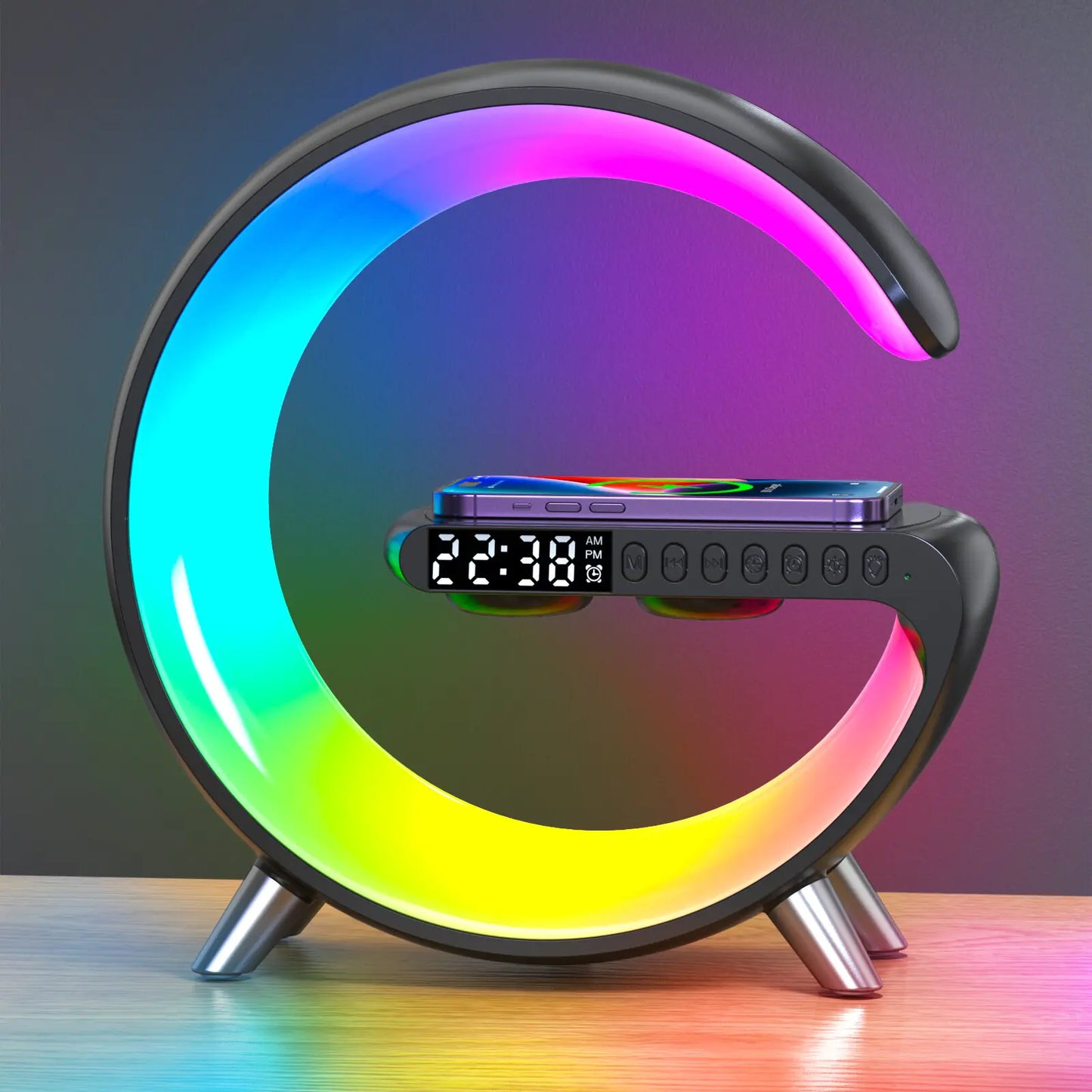 Wireless Charger Led Alarm Clock