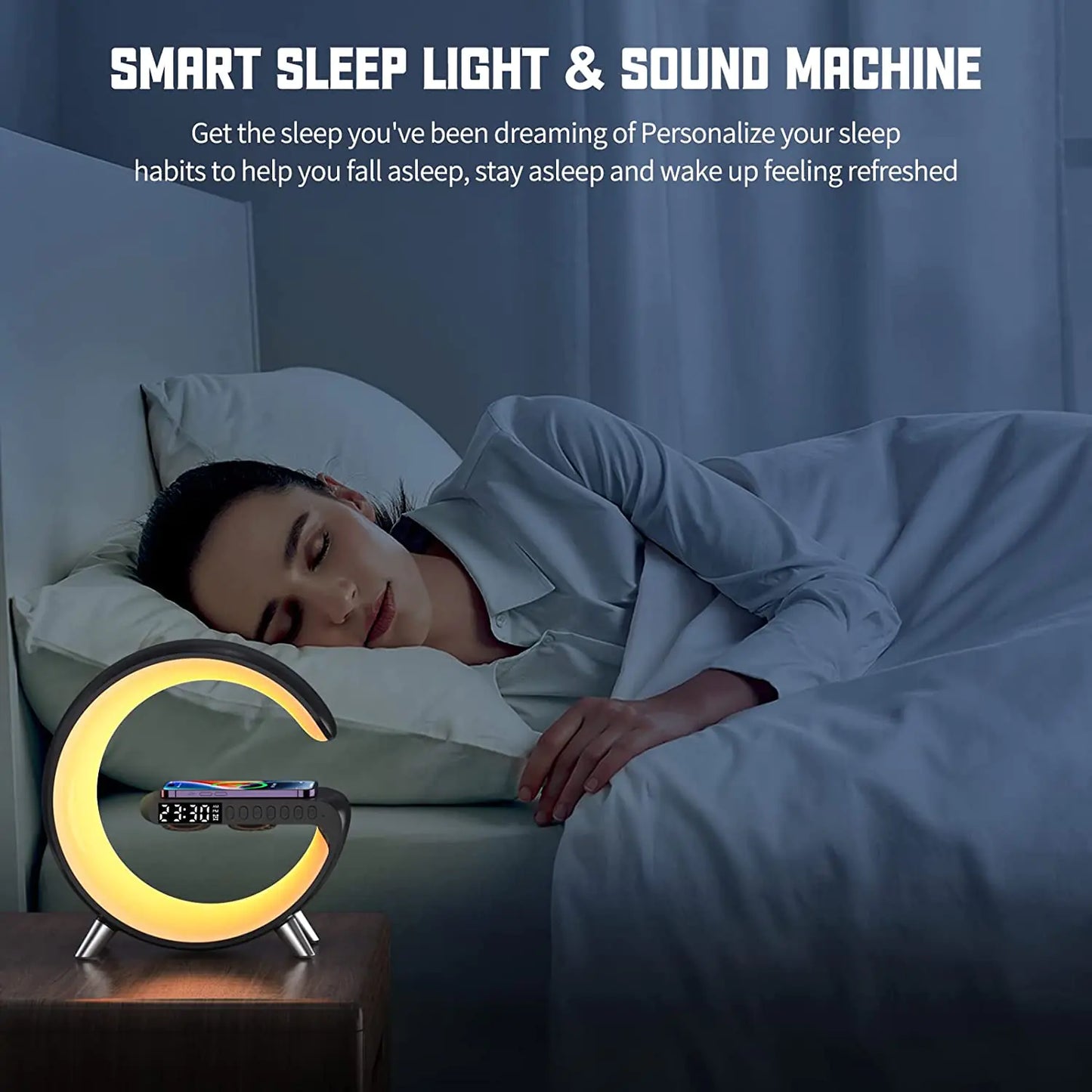 Wireless Charger Led Alarm Clock